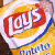 Animated contact sheet of a Lays potato chip icon with repeated text and color variations across frames.