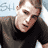 Static 48x48 pixel icon showing a person in dark clothing with light skin and brown hair, partially cropped on the right side against a light blue background.