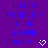 Blue text on purple background reads 'I LOVE PURPLE + BLUE NOW!!! COLORS!!!' with white pixelated hearts, repeated in a pattern