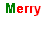 Pixelated text 'Merry' in red and green colors arranged across a white background with additional 'X-mas!' text.