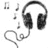 Black-and-white headphone icon with musical notes and coiled wire, displayed in three identical with a gray overlay on the bottom-right