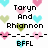 Pixelated text and heart shapes on a white background with cyan, pink, and green hearts scattered throughout.