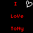 Static pixel art displays red text and a white heart symbol on black background.