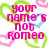 Pixelated text and heart shapes in pink, green, blue, and white with a gray rectangle on the right side.
