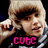 Two side-by-side pixelated images of a person with light brown hair, one labeled 'CUTE' and the other 'ALEXIS' in pink text.