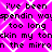 Pixelated text repeats across a bright pink background with white diamond-shaped patterns, forming a wordwall of distorted phrases.