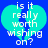 Two identical pixelated turquoise hearts on blue background with white text reading "is it really worth wishing on?" in four lines.