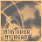 identical pixelated frames showing a chain-link fence background with text reading 'I'M IN OVER MY HEAD' in blocky, orange-brown letters
