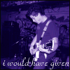 identical purple-toned frames showing a person playing a guitar with text overlays changing