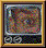 Pixelated icon shows a face with brown hair and green eyes, framed in gold; the right eye blinks closed then open across frames.