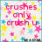Pixelated text on a starry background with pink, yellow, and blue stars; text reads "crushes only crush u" and "fallin only hurts u" in pink letters.