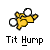 Yellow cartoon figure with white circular accents in a dynamic pose, displayed on gray background with text below.