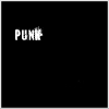 Black background with white text elements including 'PUN', 'Paser', 'Dirly', 'Prep', 'geek', 'dork', 'skater', 'Jock', 'nend', and 'ugly' arranged in a pattern, some words changing across frames