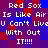 Pixelated text repeats 'Red Sox Is Like Air U Can't Live With Out IT!!!!' across a of red, blue, and purple squares