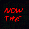showing a man with long hair singing into a microphone while holding an electric guitar, with red text 'NOW THE ONE?' in the top-left corner