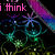 Pixelated text fragments and abstract shapes on a black background with purple, blue, green, and yellow elements.