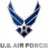 Static 48x48 pixel icon featuring a blue Air Force wings logo with silver accents on a white background, surrounded by gray vertical bars.