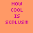 A static image with orange background displaying purple text 'HOW COOL IS SCPLUS!!!' in four , each highlighting a different word on yellow bars