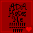 Red square icon with black text "ADA Hates Me" and pixelated heart symbols in four variations showing heart count changes.