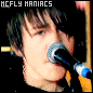 Six show a person with dark hair singing into a microphone, each displaying distinct facial expressions and mouth positions