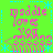 Bright green background with cyan dotted borders and star patterns, displaying four identical pink text blocks reading "maddie loves you" above a of six pink '3's enclosed in angle brackets