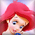 Pixelated static image of a cartoon character with bright red hair, blue eyes, and light skin wearing a blue top against a soft pink background.