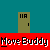 Animated sequence of a yellow figure with white head moving left to right past numbered doors and red text banners on teal background.