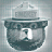 Pixelated static image of a dark teal pot with rounded body, flat lid, and small knob on top against light gray background.
