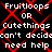 Static pixel art with repeated text and red X overlays on a black background.
