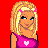 Pixel art contact sheet showing multiple frames of a blonde cartoon character in pink and blue clothing against red background with "bronde Babe" text.