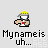 Pixelated character with yellow crown, white shirt, red chest emblem, and brown arms in multiple poses including raised arms and side views.
