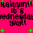 Pixelated text and green stars on a bright pink background with repeated phrases.