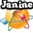 Pixelated orange sphere with orbiting rings and colored spheres, overlaid with black text labels in a