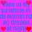 Pixelated text repeats 'kilee ur my sunshine in da mornin ndda mornin no my dreams at night' with red hearts on a purple background.