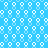 Blue background with repeating white pixelated lightbulb shapes arranged in a pattern