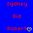 Blue background with red text reading Sydney Did Robert and a yellow heart symbol, showing two animation states where the heart changes from solid to outlined.