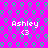Pixelated text and symbols on a bright pink background with green and purple patterns.