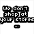 six pixelated images with text and symbols, including a Hollister logo, heart-shaped pink lines, and phrases about music and stores