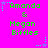 Bright pink background with green text reading "Amanda & Megan Biffles" and small blue star icons in the corners.