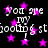 Black background with repeated white text 'you are my shooting star!' and pink stars, no visible animation changes.