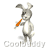 Animated contact sheet of a gray rabbit mascot holding an orange carrot across 13 frames with consistent text overlay.
