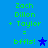 Blue background with green text reading 'Zach Dillon + Taylor = bffls!' and a blue star symbol, displayed in two side-by-side