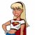 A pixelated cartoon character with blonde hair and a red cape stands next to green text reading "Original Icons .com" on a dark background.