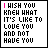 A 5x5 contact sheet of pixelated text frames showing an animated sequence where specific words in the phrase "I WISH YOU KNEW WHAT IT'S LIKE TO LOVE YOU AND NOT HAVE YOU" change color and underline across sampled frames.