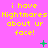 Yellow text on pink background reads 'i have Nightmares about ur face!' with green symbols changing across frames.