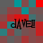 Pixelated of red, teal, and gray squares with four instances of distorted text reading "DAVE" in black