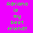 A static image displays the phrase "Adriana is my best friend!" in green pixelated text on a bright pink background, with blue rectangular overlays appearing at different positions
