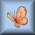 Two pixelated butterfly icons in light blue frames, one orange-brown, one purple-pink, with visible wing patterns and central bodies.