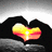 Animated icon shows a heart-shaped sunset over hands, transitioning to a cloud with 'ATL' text and a cartoon face.