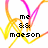 Pixelated text overlays a white background with yellow and pink abstract lines; the right side shows a gray rectangle.